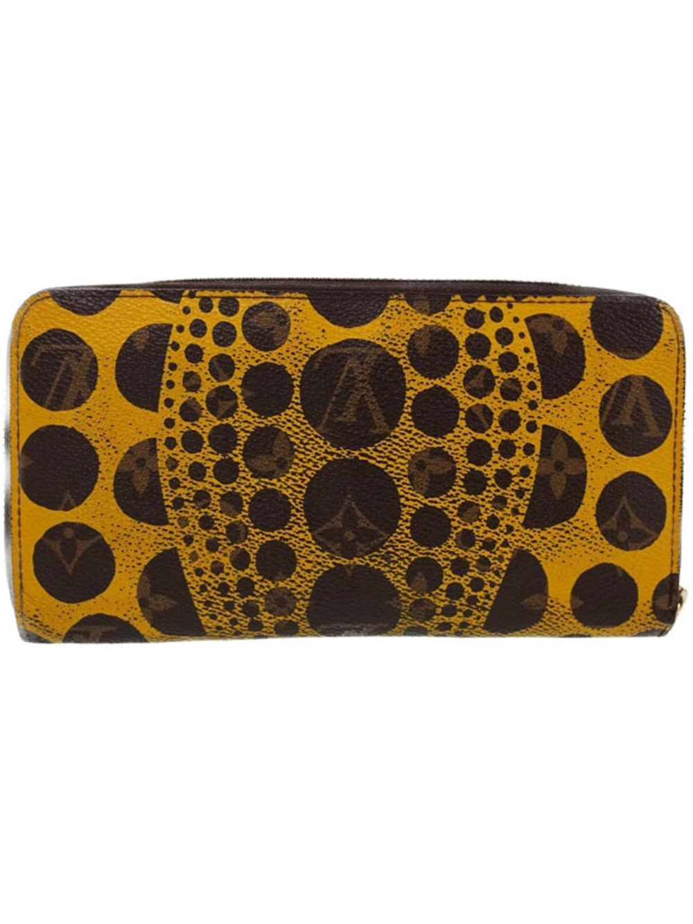 Louis Vuitton Zippy Wallet Long Dot Pumpkin Monogram Brown